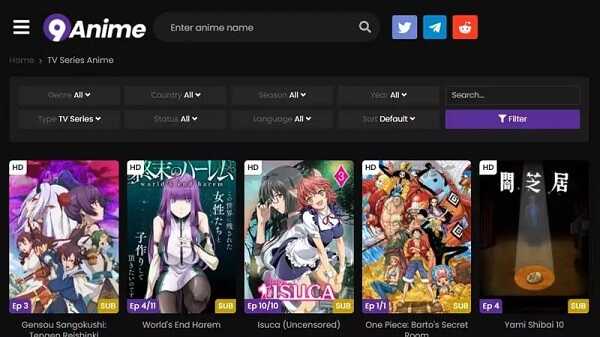 Download do APK de 9Anime para Android