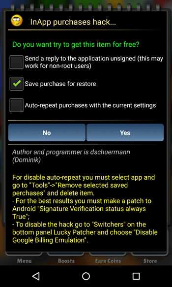 Use Lucky Patcher to Hack In-App Purchases without rooting